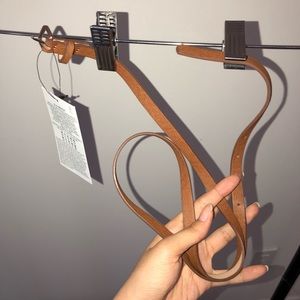 ZARA Thin Brown Belt